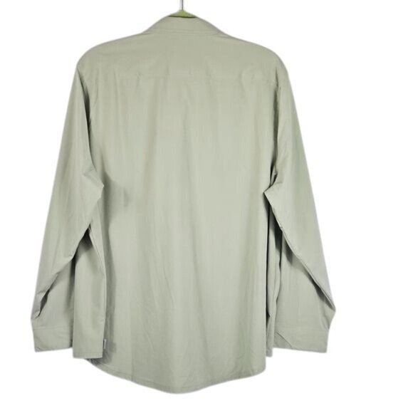 Eddie Bauer Departure 2.0 Long Sleeve Button Up Shirt XXL Stretchy Pastel Hiking - Picture 2 of 11
